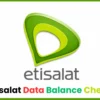Etisalat Data Balance Check