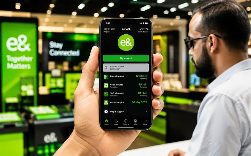 Check Data Balance Through the My Etisalat UAE App